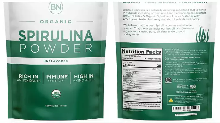 BN Labs Organic Spirulina Powder