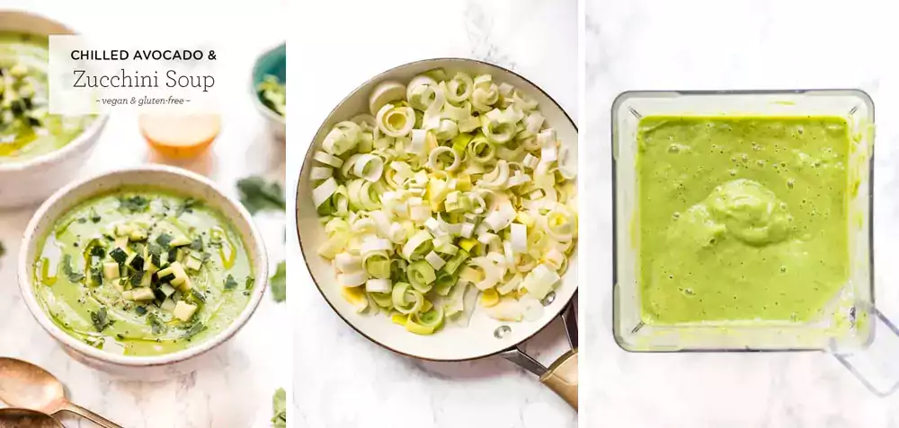 Chilled Avocado and Zucchini Soup