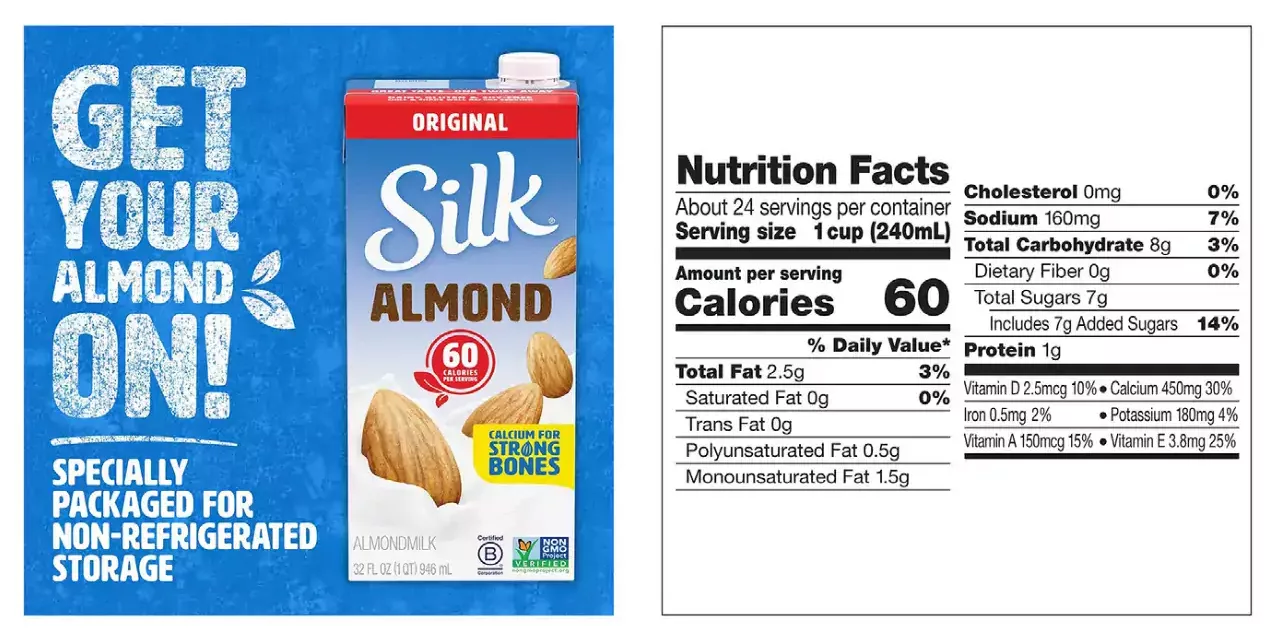 Silk Pure Almond Original Milk