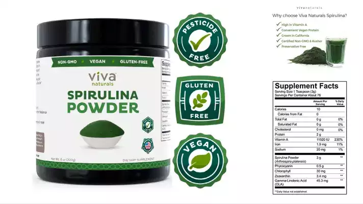 Viva Naturals Spirulina Powder