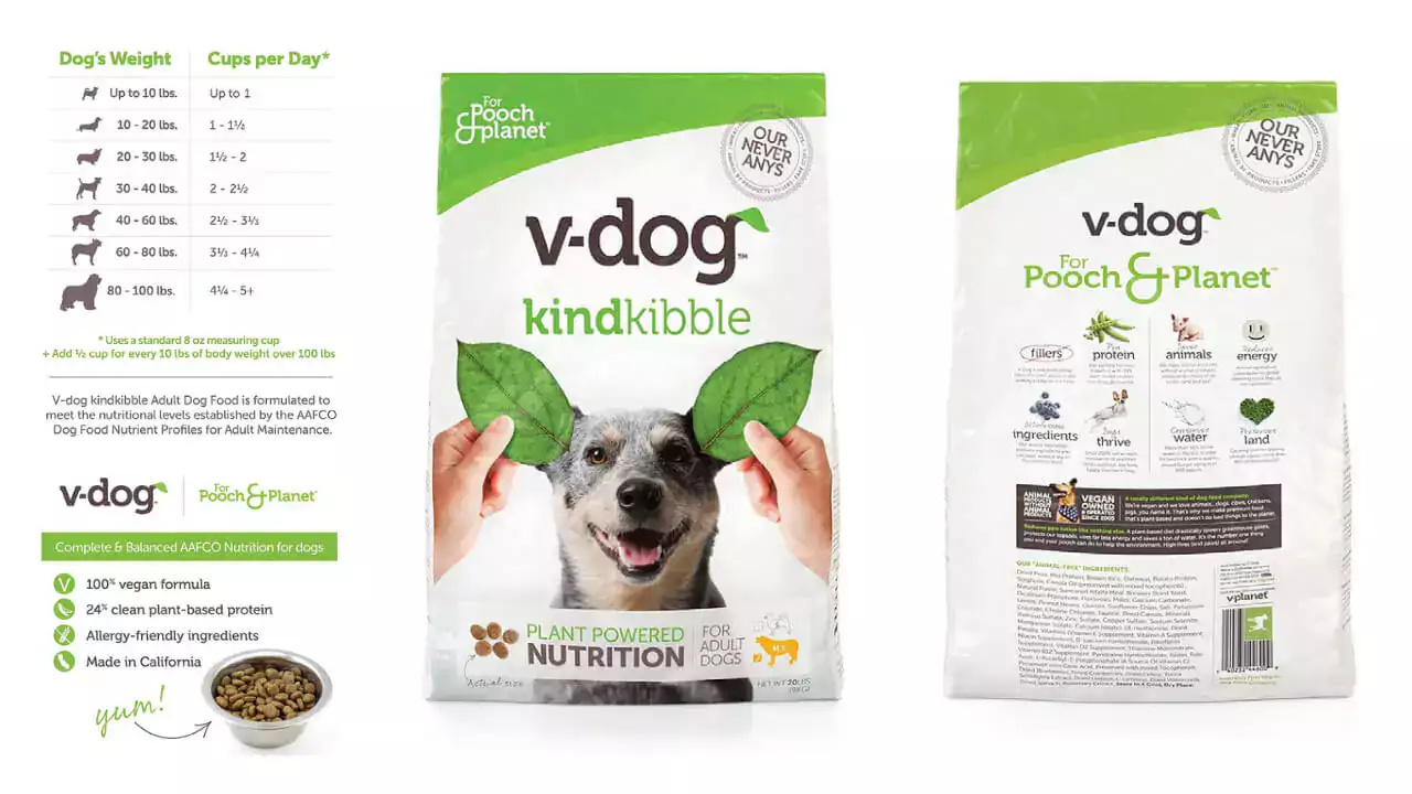 V-dog Vegan Kibble Dry Dog Food
