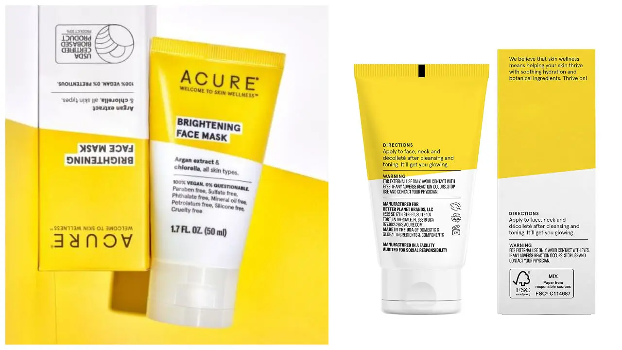 acure face mask